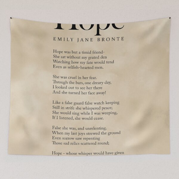 Item preview, Hope - Emily Jane Bronte Poem - Literature - Typography Print 3 - Vintage designed and sold by Studio Grafiikka.