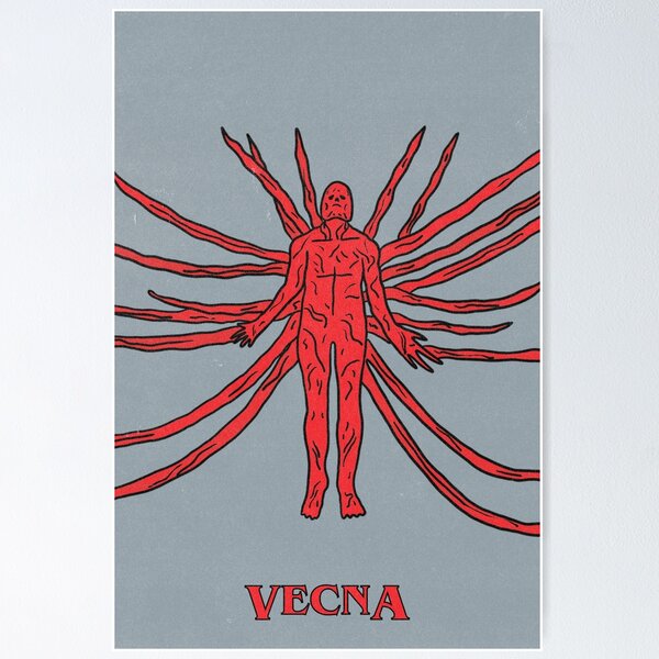 Item preview, Minimal Vecna Stranger Things Illustustration designed and sold by cult24.