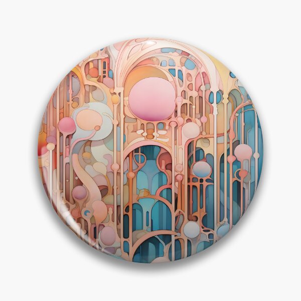 Item preview, Contemporary Strokes XII: Exploring the harmony of Art Nouveau in an abstract painting with vibrant colors and geometric shapes. designed and sold by InsaneLEDP.