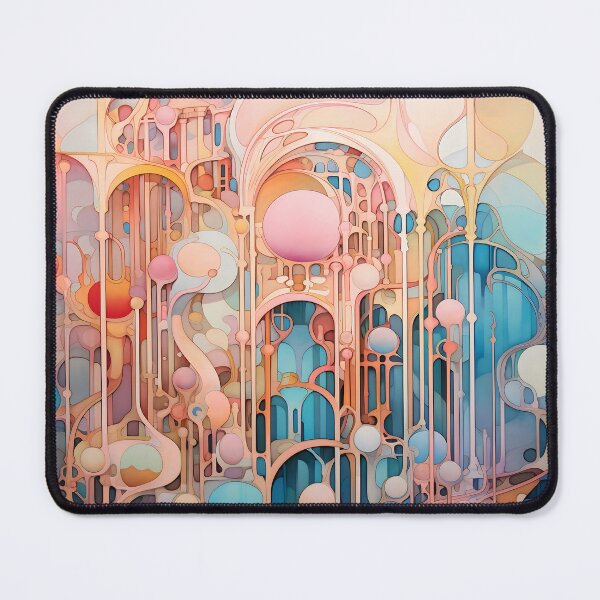 Item preview, Contemporary Strokes XII: Exploring the harmony of Art Nouveau in an abstract painting with vibrant colors and geometric shapes. designed and sold by InsaneLEDP.