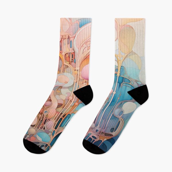 Item preview, Contemporary Strokes XII: Exploring the harmony of Art Nouveau in an abstract painting with vibrant colors and geometric shapes. designed and sold by InsaneLEDP.