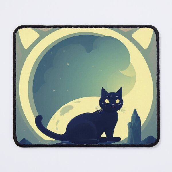 Item preview, Black cat moon designed and sold by Roxburylane.