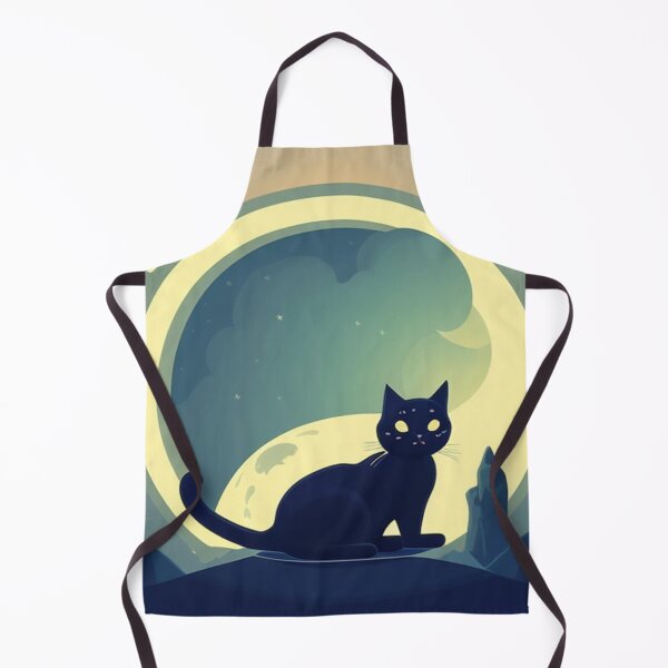 Item preview, Black cat moon designed and sold by Roxburylane.