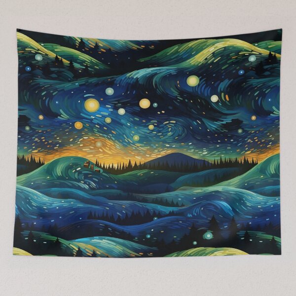 Item preview, vincent's legacy, inspired by van gogh's starry night designed and sold by SBD-Shop.