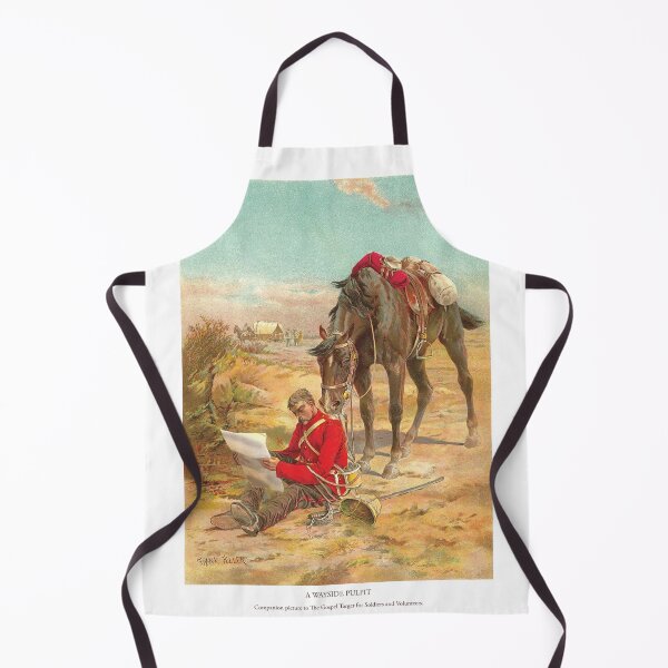 Item preview, A Wayside Pulpit - Soldier studying the Gospel Target Poster designed and sold by Pictures With A Message.