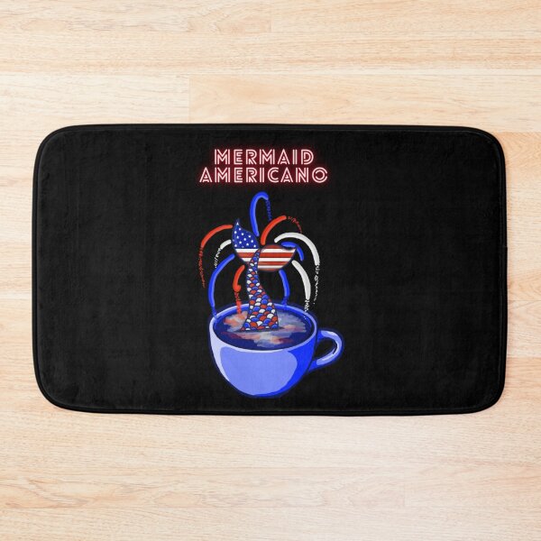 Item preview, Mermaid Americano (Black) designed and sold by octopuscafe.