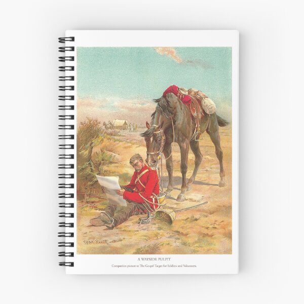 Item preview, A Wayside Pulpit - Soldier studying the Gospel Target Poster designed and sold by Pictures With A Message.