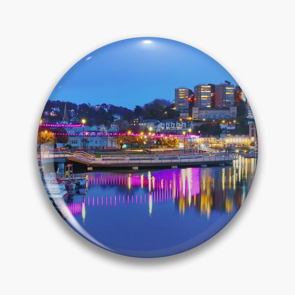 Item preview, Torquay Harbour At Night designed and sold by Alisonchambers2.