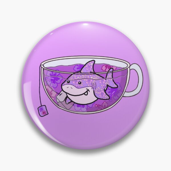 Item preview, Shark Tea (Floral) designed and sold by octopuscafe.