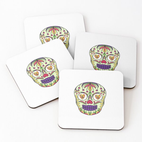 Item preview, multicolored peppy skull - calavera multicolor llena de vida designed and sold by josesita.