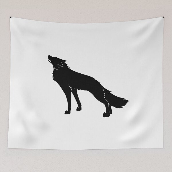 Item preview, “Howling Wolf” silhouette designed and sold by CreationsByBear.
