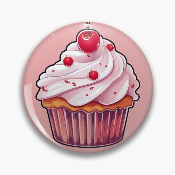 Artikelvorschau, Cupcake-Aufkleber entworfen und verkauft von PetalPrints America.