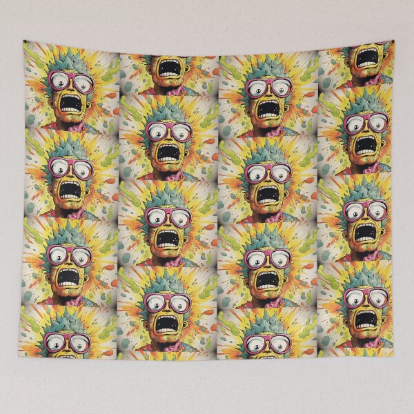 Item preview, Acid Wash Print Comic Illustration Vintage Ink illustration designed and sold by AllPrintsMore.