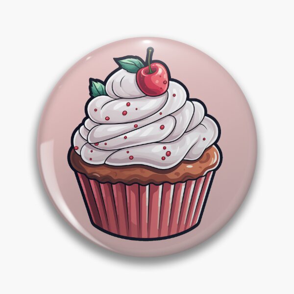 Artikelvorschau, Cupcake-Aufkleber entworfen und verkauft von PetalPrints America.