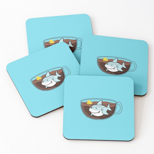 Item preview, Shark Coffee (Transparent Mug) designed and sold by octopuscafe.