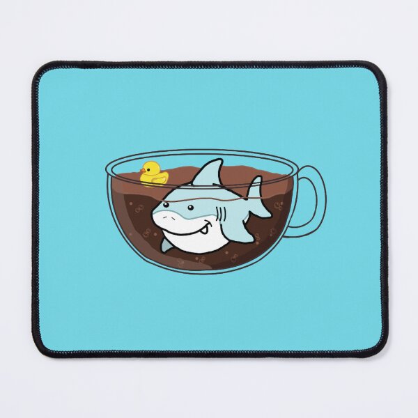 Item preview, Shark Coffee (Transparent Mug) designed and sold by octopuscafe.