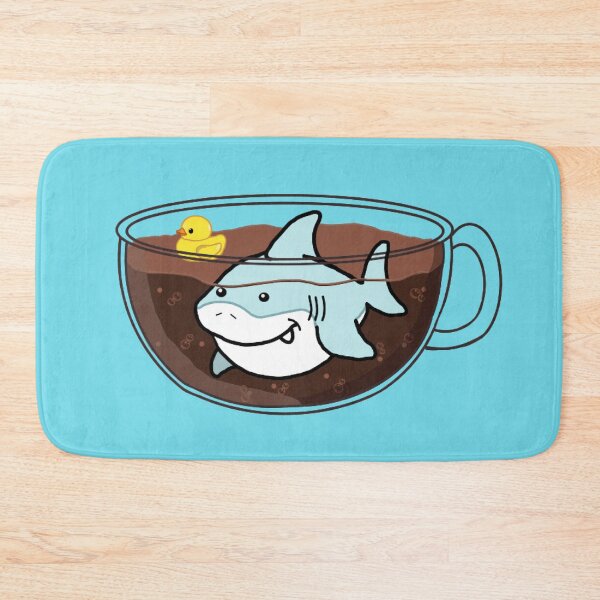Item preview, Shark Coffee (Transparent Mug) designed and sold by octopuscafe.