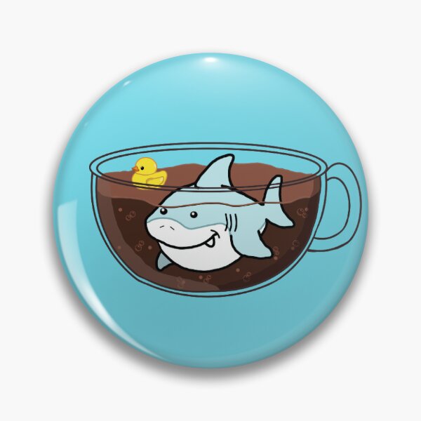 Item preview, Shark Coffee (Transparent Mug) designed and sold by octopuscafe.