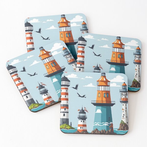 Item preview, Lighthouses Ocean Building Beacons designed and sold by Glitchart66.