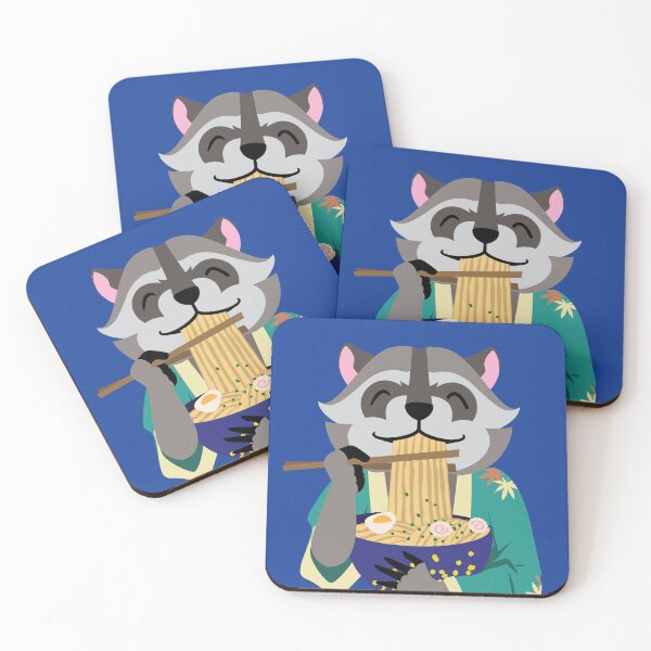 Item preview, Raccoon Eating Ramen designed and sold by littlebearart.