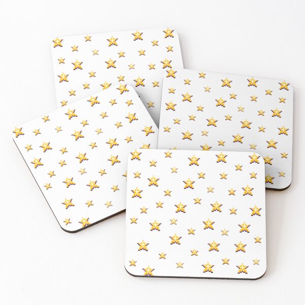 Item preview, Pixelated Stars | Golden Starfield | Pixel Cosmic Wonder designed and sold by PixelwearStore.