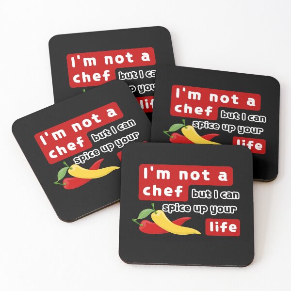 Item preview, I'm not a Chef but I can Spice up your Life, Funny Sayings, Humor, Jokes, Kitchen Humor, Foodie Humor,  designed and sold by PrintsPatterns-.
