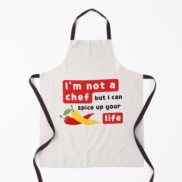 Item preview, I'm not a Chef but I can Spice up your Life, Funny Sayings, Humor, Jokes, Kitchen Humor, Foodie Humor,  designed and sold by PrintsPatterns-.