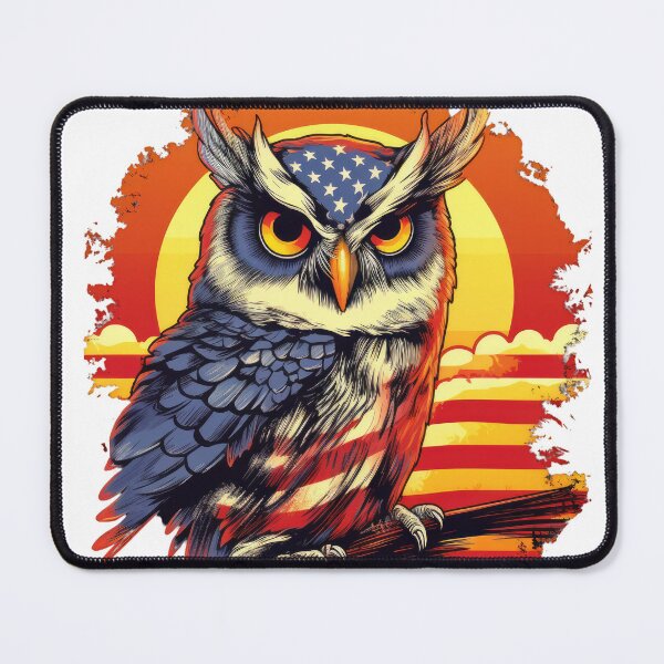 Item preview, American Owl under the Sunset designed and sold by Tuong Nguyen.