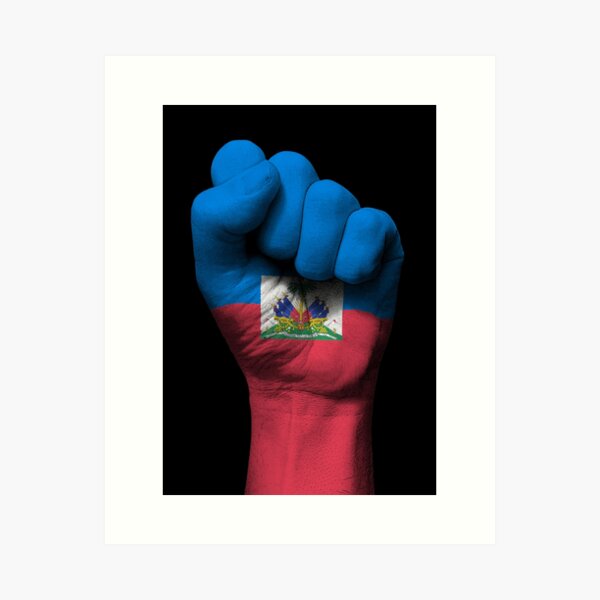 HAITI Flag Keyring Coaster Christmas Stocking Filler. Caribbean Gift Set 