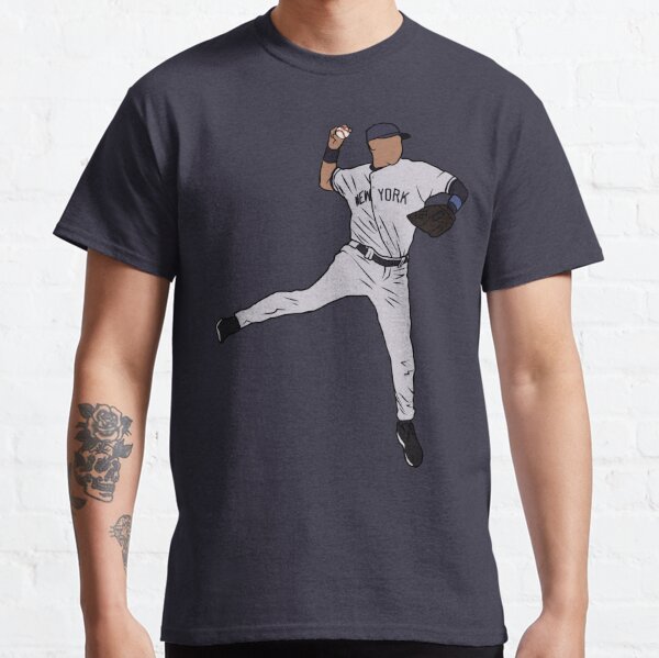Air Jordan Shirt Mens Medium Gray Black Derek Jeter Jumpman Baseball Adult