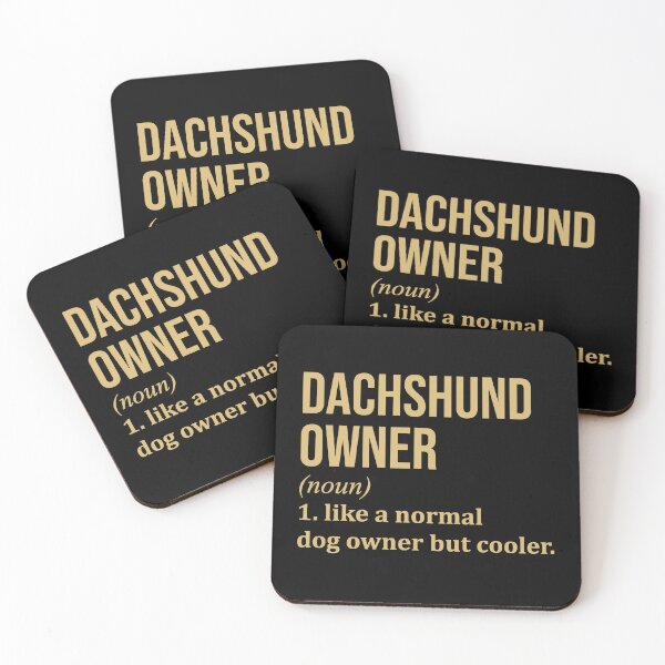 Item preview, Dachshund Owner Definition in Gold designed and sold by XCIV.