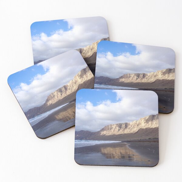 Item preview, Famara Beach Cliffs Waves Risco Lanzarote Canary Islands Spain designed and sold by SmileMoreAgain.