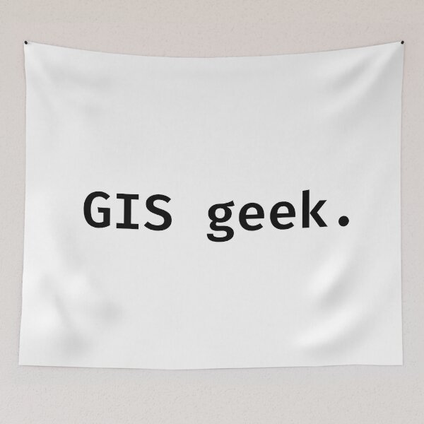 Item preview, GIS geek (black) designed and sold by IoanaIC.