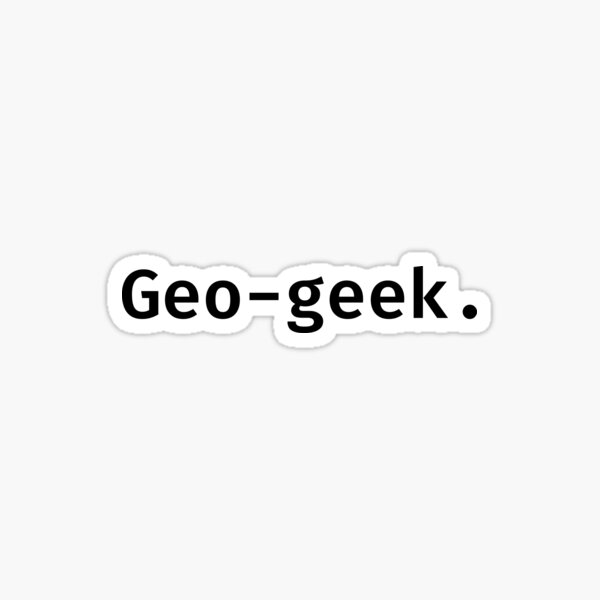 Item preview, Geo-geek (black) designed and sold by IoanaIC.
