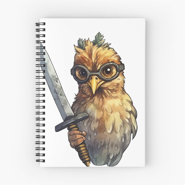 Item preview, Comic chicken chick with a knife. Meme chicken designed and sold by Anastasiia Yurevych.