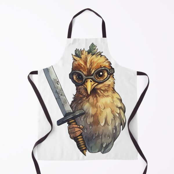Item preview, Comic chicken chick with a knife. Meme chicken designed and sold by Anastasiia Yurevych.