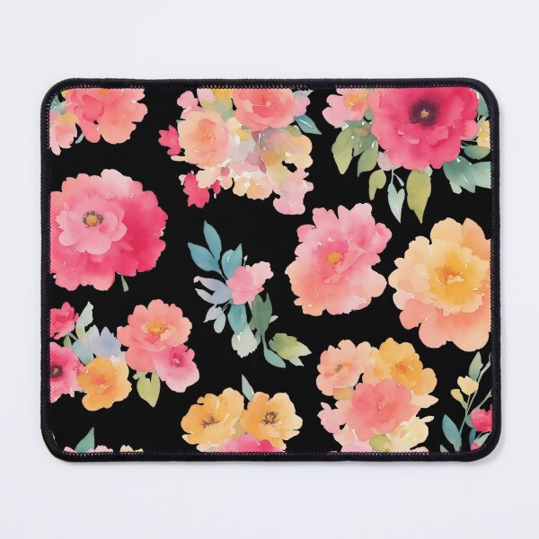 Item preview, Watercolor Spring flower seamless pattern with black backgound designed and sold by Jayjaynaenae.