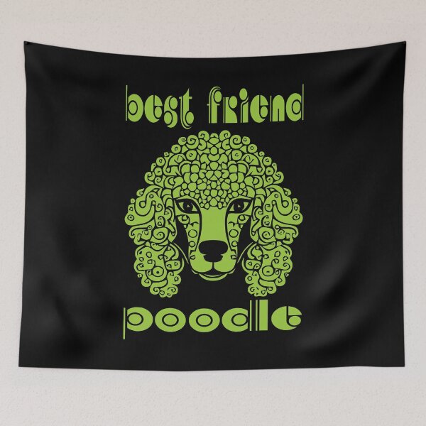 Item preview, Best Friend Poodle - Yellow Green designed and sold by Soulemotion.