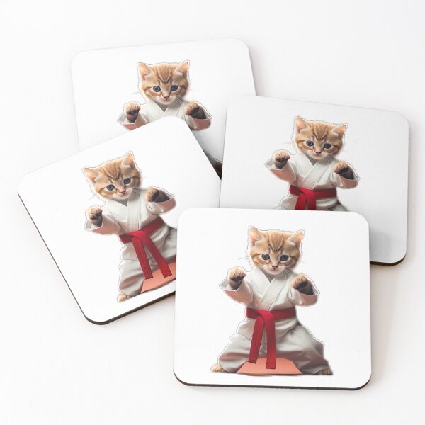 Item preview, kitten doing karate designed and sold by jerbiz.