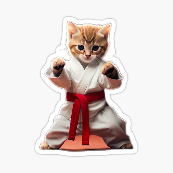 Item preview, Kätzchen macht Karate designed and sold by jerbiz.