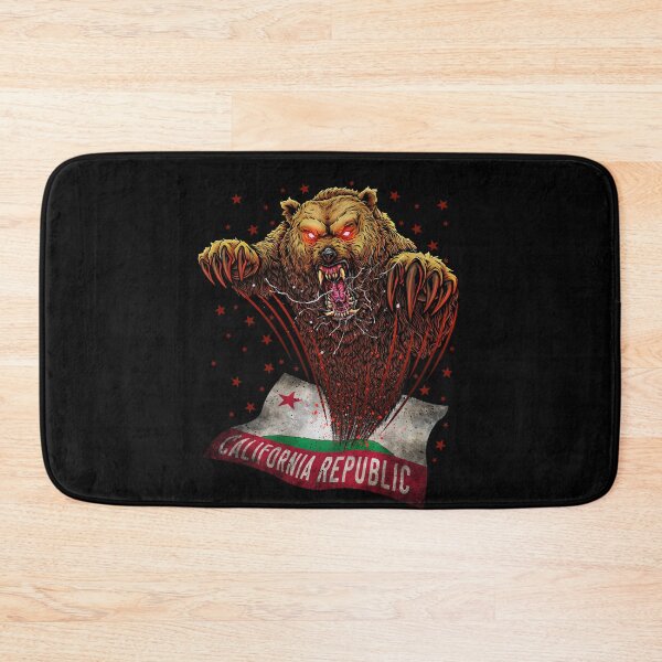 Item preview, California angry bear flag designed and sold by lillyrise.