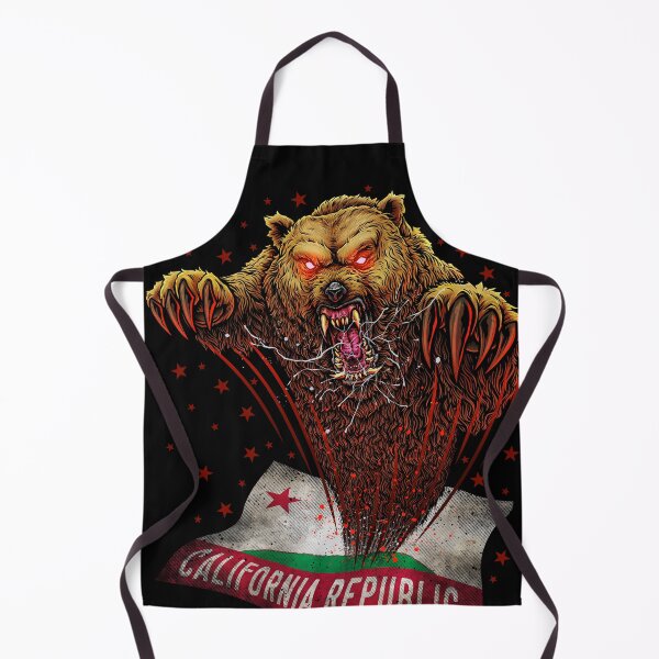Item preview, California angry bear flag designed and sold by lillyrise.