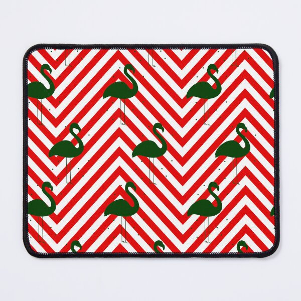 Item preview, christmas flamingo chevron red designed and sold by Gossip Rag.