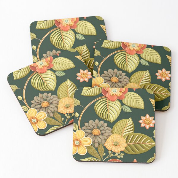 Item preview, Floral Enchantment Vintage Jacobean Blossoms designed and sold by hmadan.