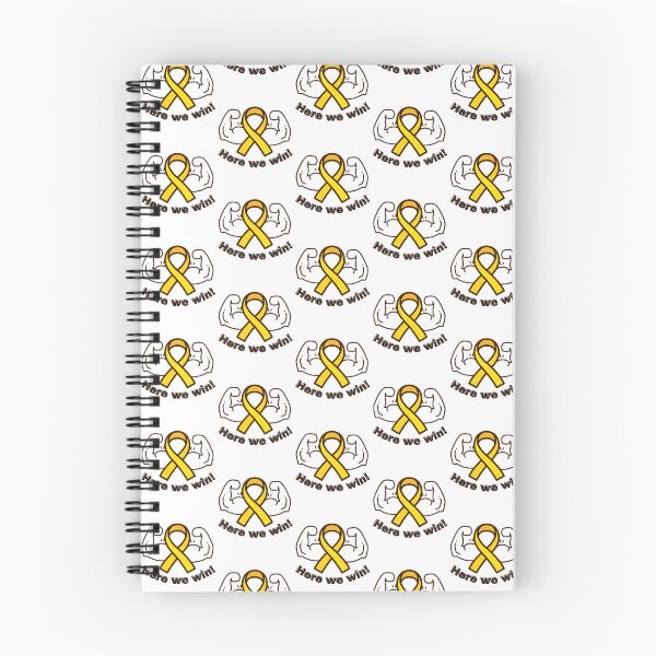 Item preview, Here we win! Sarcoma cancer awareness, Bone cancer awareness, Yellow ribbon awareness designed and sold by Joyamotion.
