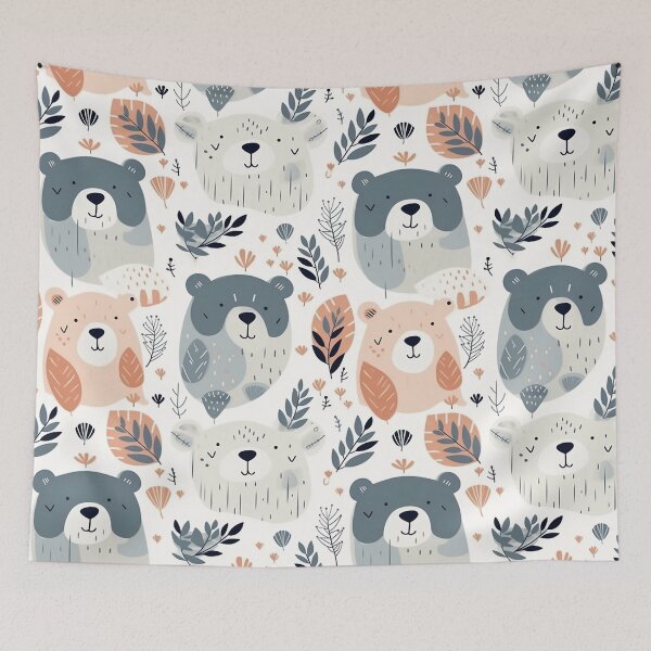 Item preview, Cute bear pattern designed and sold by Lexa Pix.