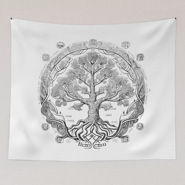 Aperçu de l'œuvre DBDS, série Yggdrasil, arbre de vie créée et vendue par DBDSLifestyle.