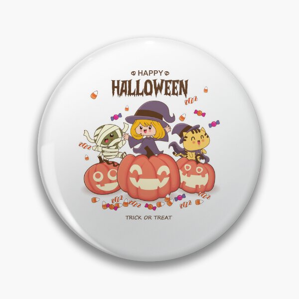 Item preview, Cute Halloween witch, mummy, cat, and jack o lantern designed and sold by quanlh.