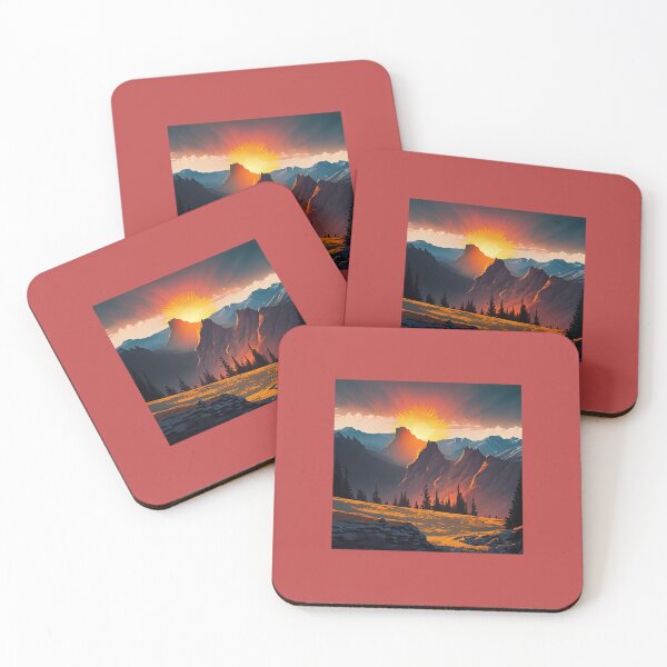 Item preview, Sunrise Red mountains designed and sold by melridger.