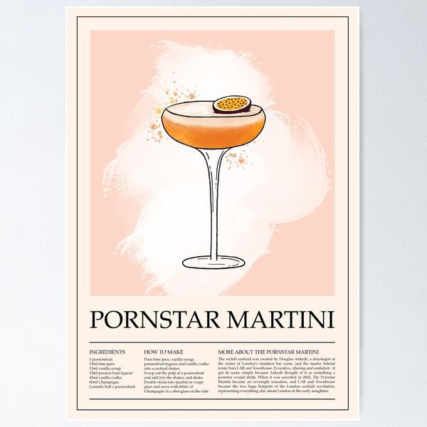 Item preview, Pornstar Martini Poster designed and sold by CloverFi.